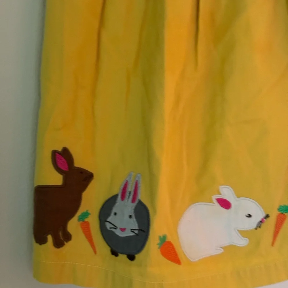 Baby Boden yellow bunny dress 12-18 months NWOT - Picture 6 of 8